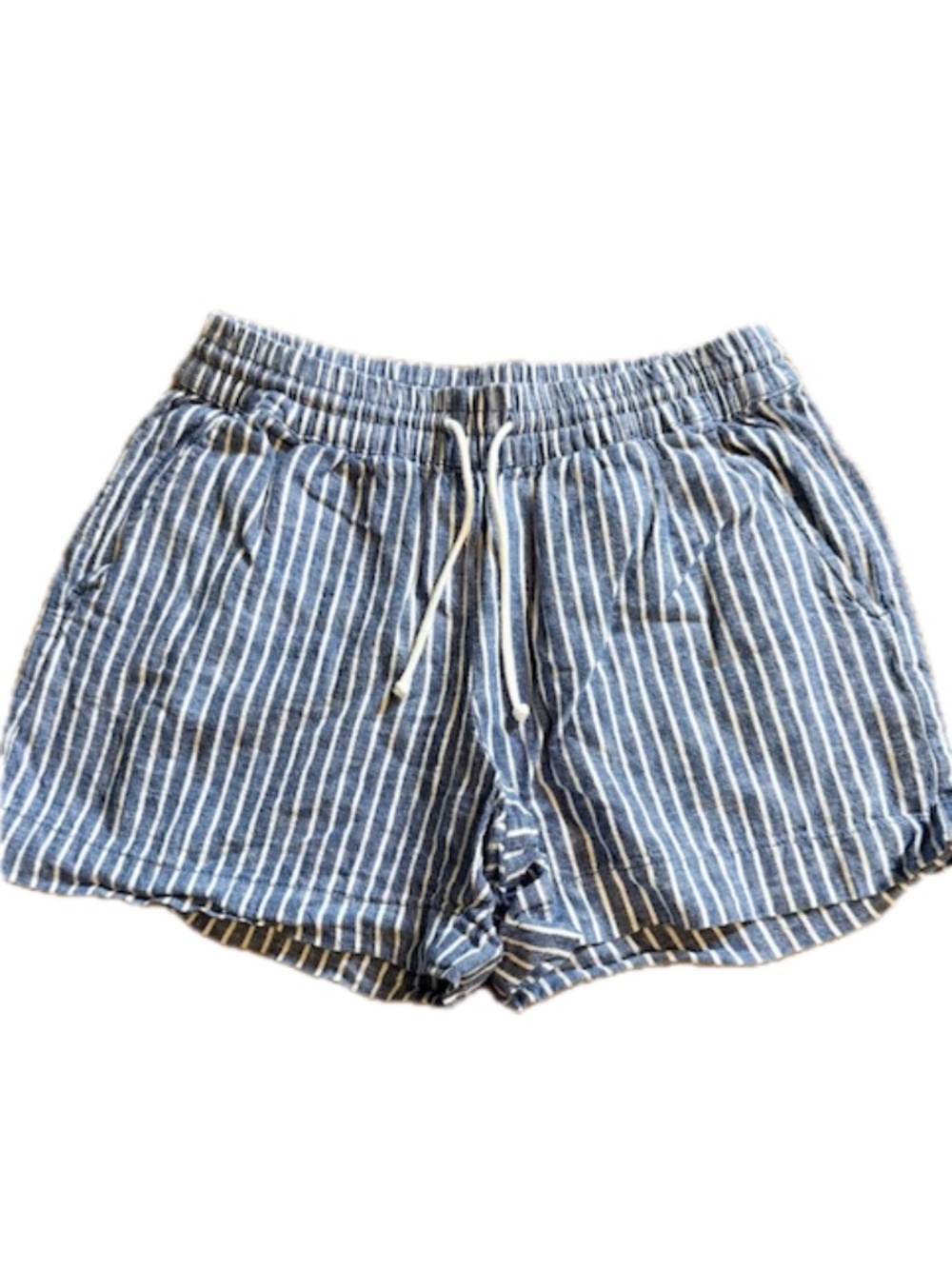 Beach Lunch Lounge Striped Shorts XS – Coastal Casual Pull-On Shorts
